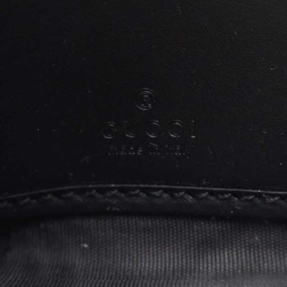 GUCCI GG Leather Zip-Around Wallet 795176 Black Men's Long